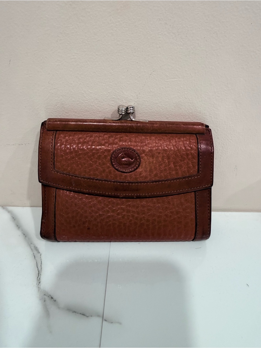 🔥Dooney & Bourke Brown Leather Wallet Clutch UC🔥